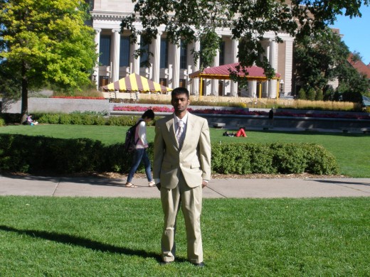 In front of Northrop Auditorium!