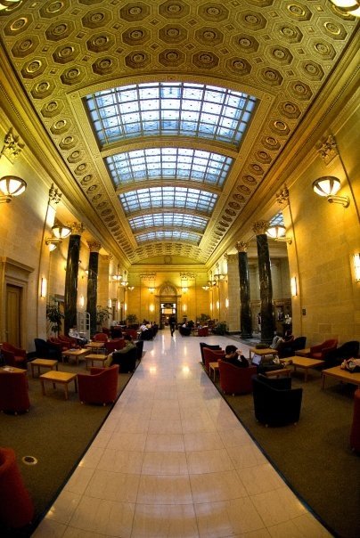 Inside Walter Library!