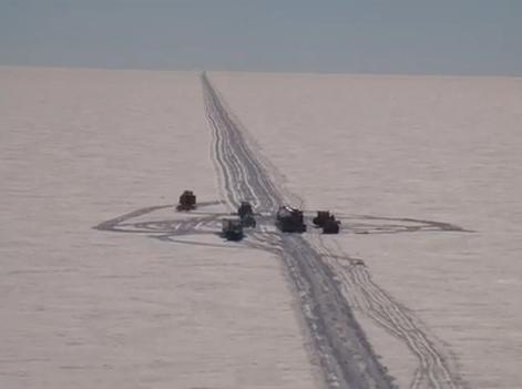 Iciest road on earth - South Pole Traverse
