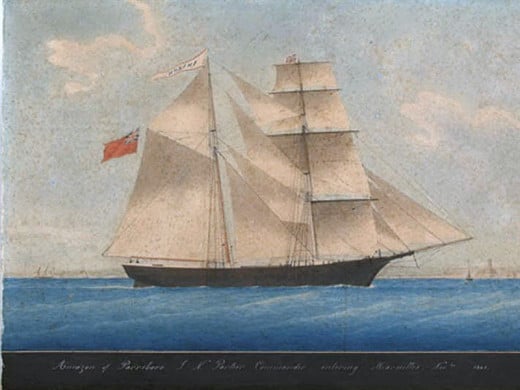 Painting of the Mary Celeste