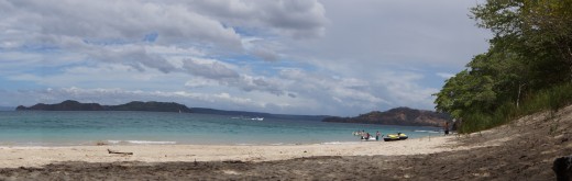 Panorama of Papagayo Peninsula from a beach near Playa Hermosa in Costa Rica.  Taken with the 35mm SAM lens.