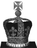 Engraving of the state crown of George IV