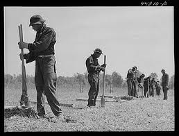Men working in the Civilian Conservation Corps 