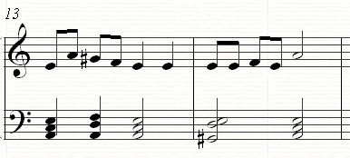 A harmonic minor scale with the 7th raised