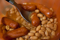 Bean and Hot Dogs - a simple dish!