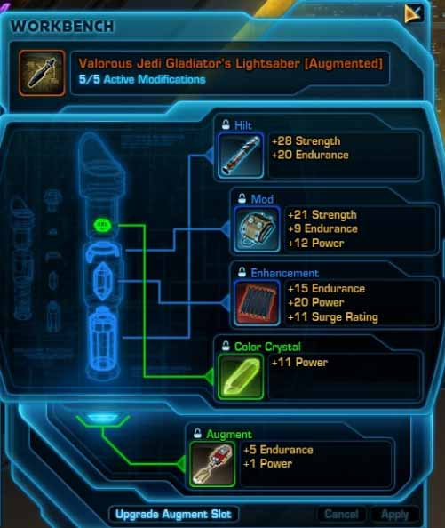 SWTOR How to Make Augments