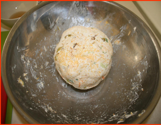 Naked cheese ball....needs crispy onions and crackers