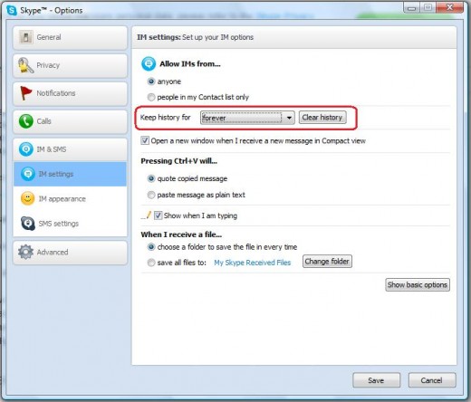 To save all messages, just choose the "forever" option and you'll be set.
