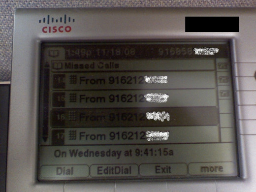 I had almost 100 calls during one day of work.