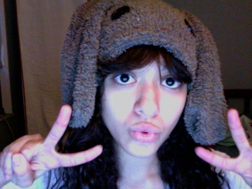 Fluffy Sock Bunny Hat