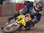 Preparing to crash during a Mini-Moto session at AllSports Grand Prix in Sterling VA.