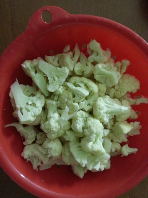 Cauliflower pieces