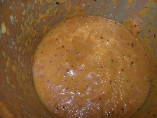 Grind to form a smooth cream