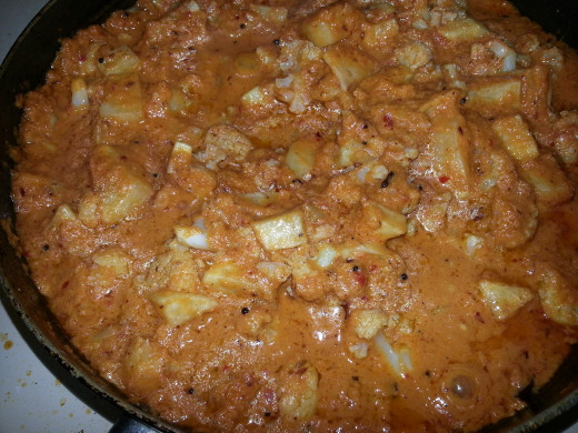 Mix well and cover with lid to steam