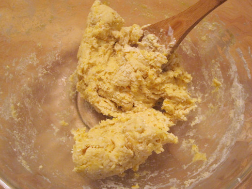 Mixed just until all the flour is incorporated. 