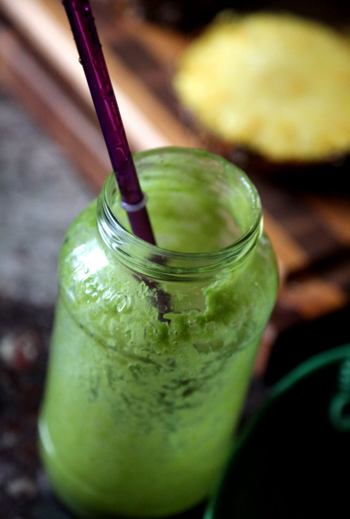 Pina Colada Smoothie: All Gone!