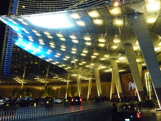 Aria Casino entrance canopy