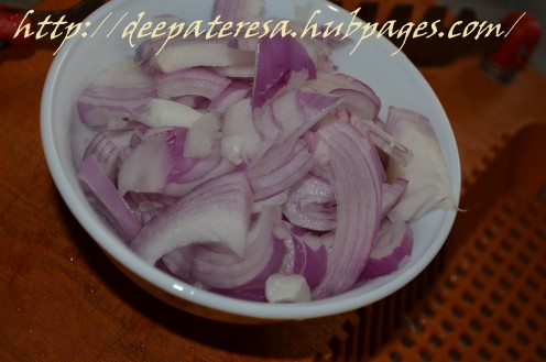 Onion sliced..