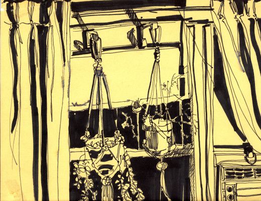 Hanging Plants - Black Marker