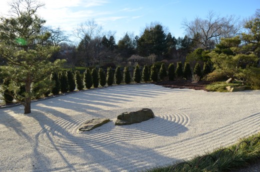 I honestly wonder how they do such a perfect raked job in an area like this.  No footprints!