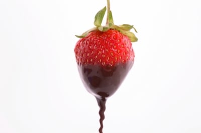 chocolate and strawberries are both aphrodisiacs which will turn up the romance naturally.