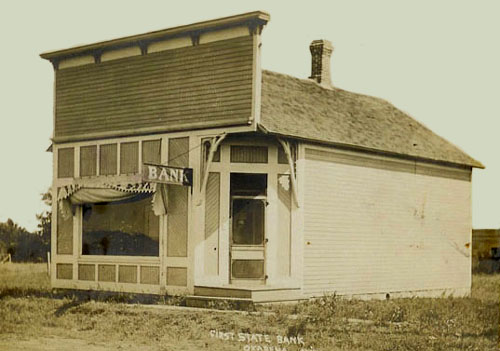 First State Bank of Okabena in 1906