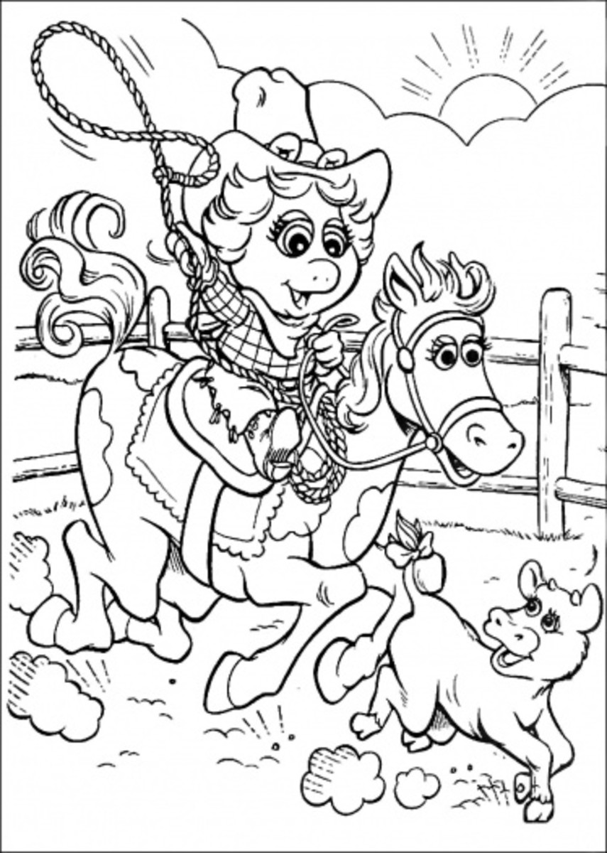 Horse and Rider Printable Coloring Pages | HubPages
