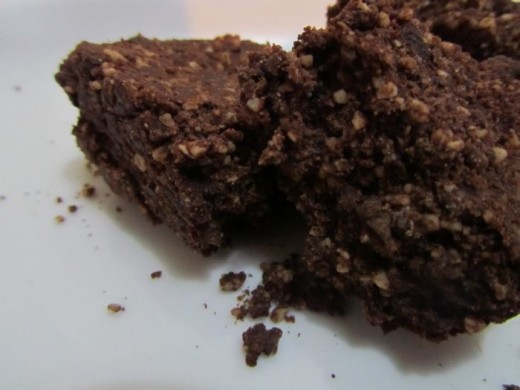 Raw chocolate brownies. Delicious and healthy treats do not need to be unhealthy or highly processed. 
