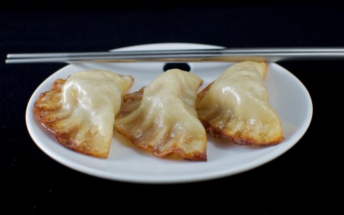 Typical Taiwanese "street style" dumplings. 