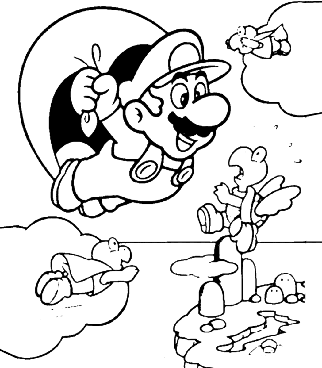 Mario and Luigi Printable Coloring Pages | HubPages