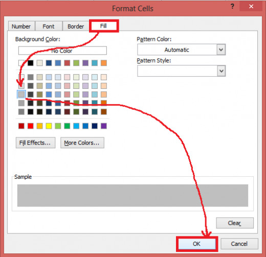 Picking the color to fill the even rows with