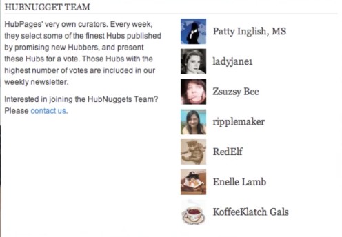 The HubPages Elite of HubNugget Team (Photo Source: HubPages)