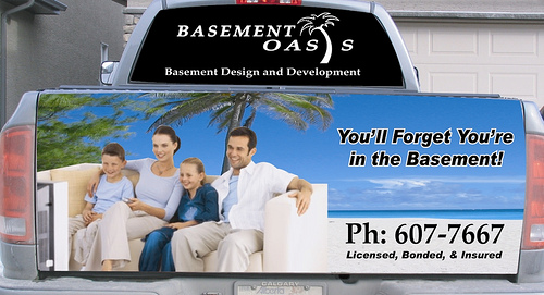 Advertise your small business on your vehicle.  