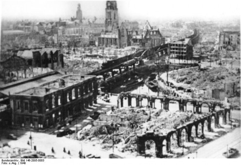 Rotterdam, destruction, 1940 