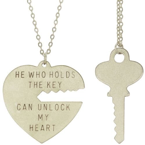 "He who holds the key can unlock my heart"