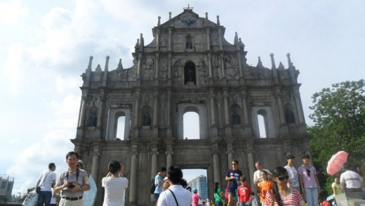 St Paul Cathedral ruins; Macau Island, China
