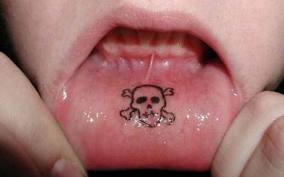 Inner Lip Tattoo 