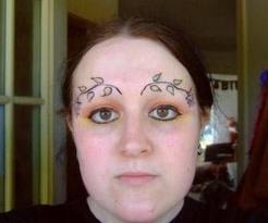 Gives a whole new meaning to Eyebrow Tattoos 