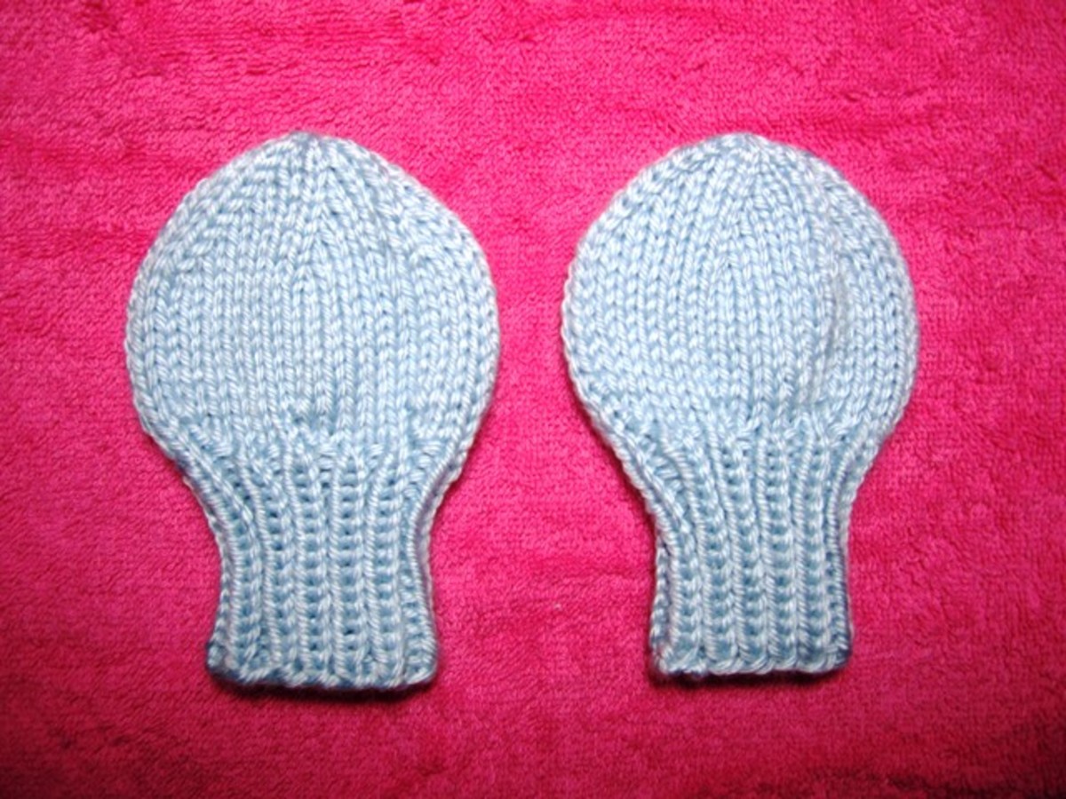 How To Knit No Scratches Baby Mittens Free Knitting Pattern