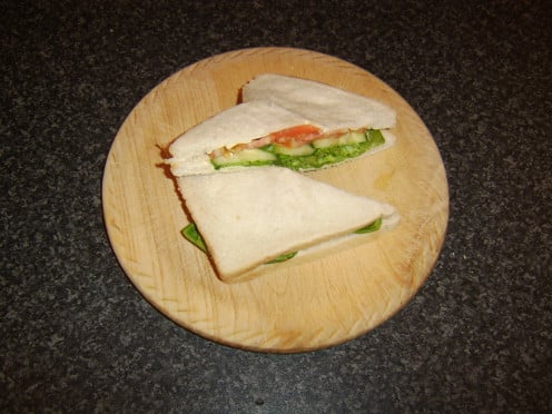 The simple, summer fresh taste of a cucumber, lettuce and tomato sandwich is hard to beat