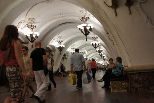 Komsomoskaya metro station - Moscow's finest?