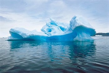 Around 11% of an iceberg is visible while the rest is underneath the water surface. (source: corbisimage.com) 