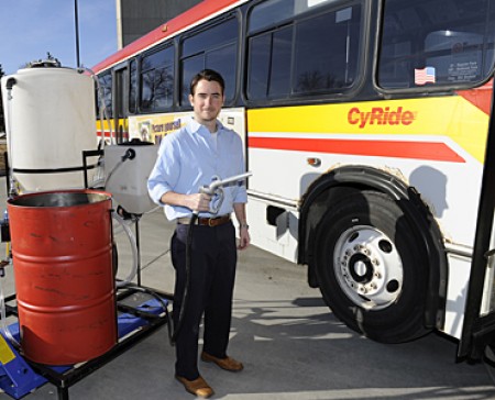 Bio-diesel powered bus