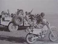 British Special Forces Land-Rovers and bikes
