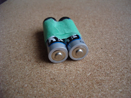 Don't tape batteries together