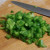 Diced green bell pepper. Diced green bell pepper.