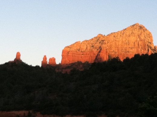 This view is from where I grew up spring to fall. About 4 miles north of Sedona. I am grounded here.