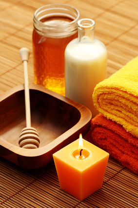 Milk and honey make for a luxurious and relaxing bath