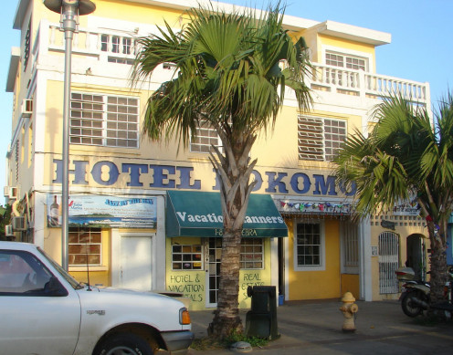 You'll have to go a lot farther than a day trip to get to this Hotel Kokamo!  The Hotel Kokomo, in the town of Dewey, is on the island of Culebra, in Puerto Rico!