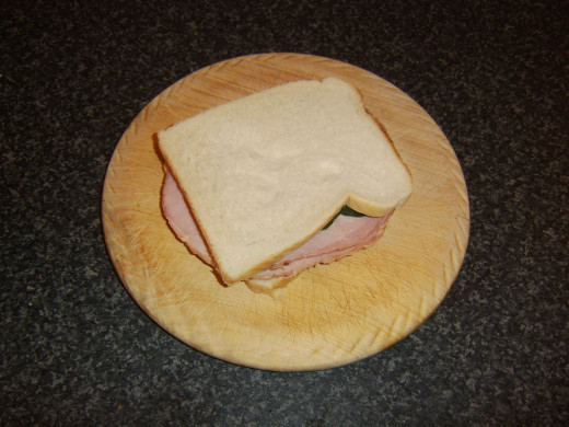 Second slice of bread completes sandwich